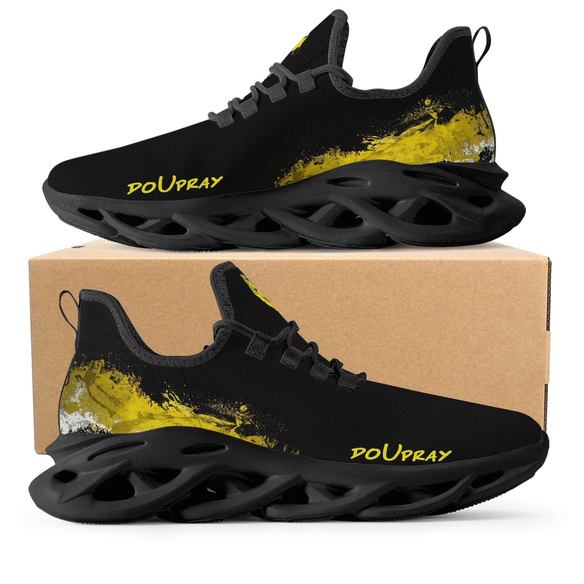 doUpray sneakers (Gold concrete) popcustoms
