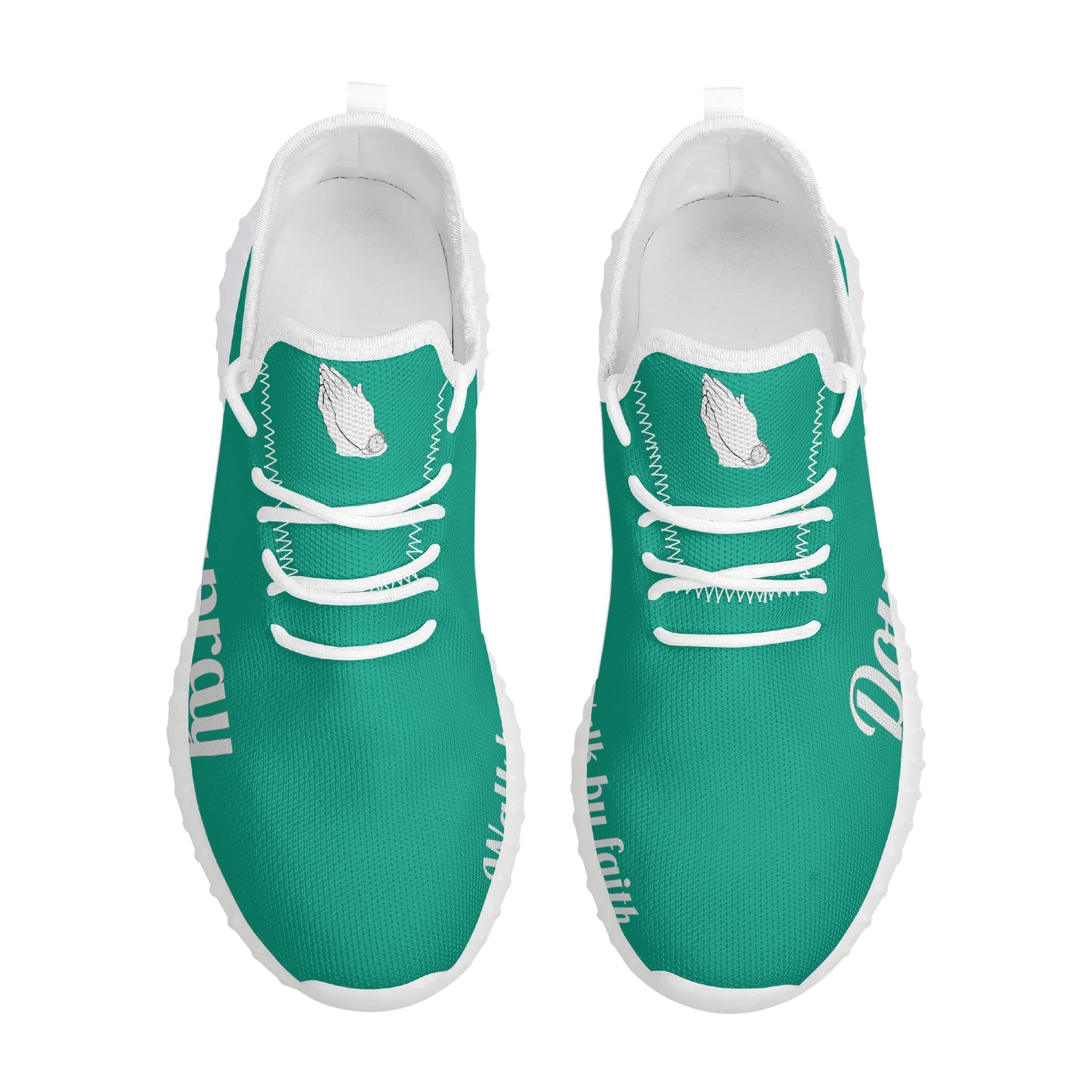 DoUPray Sneakers (Aqua) popcustoms