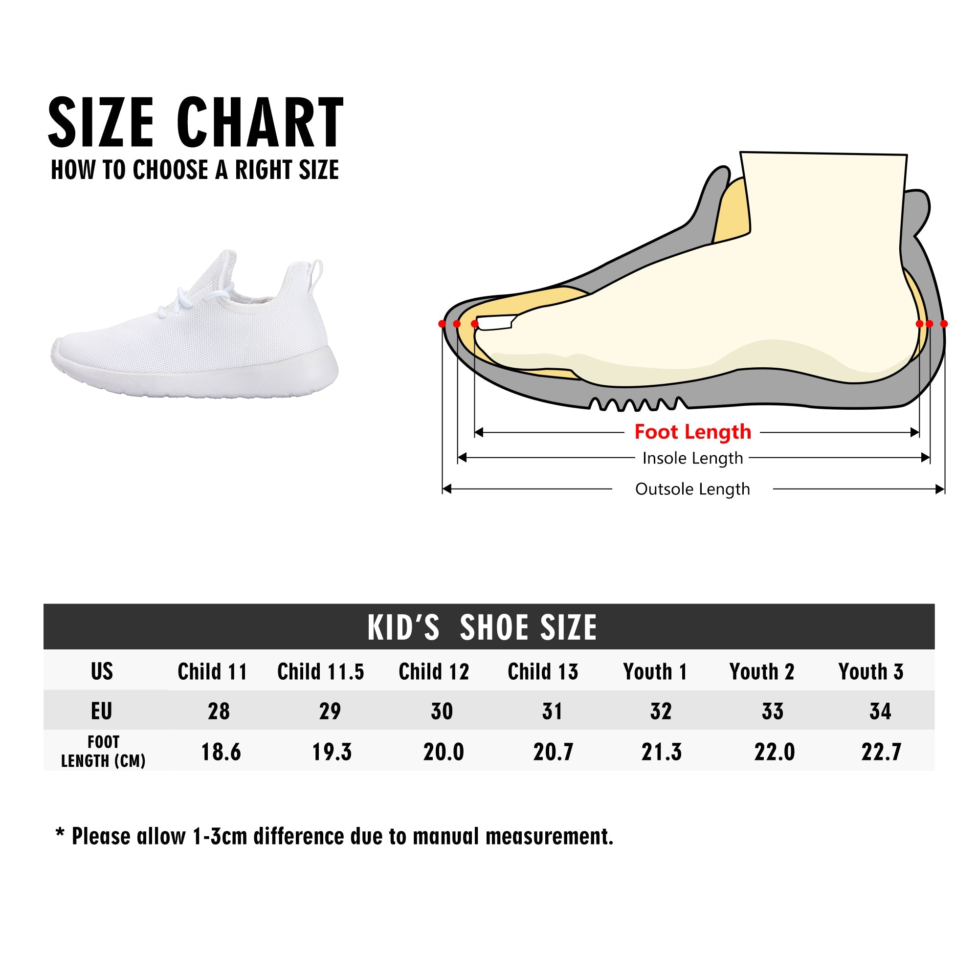 New Kids Mesh Knit Sneakers popcustoms