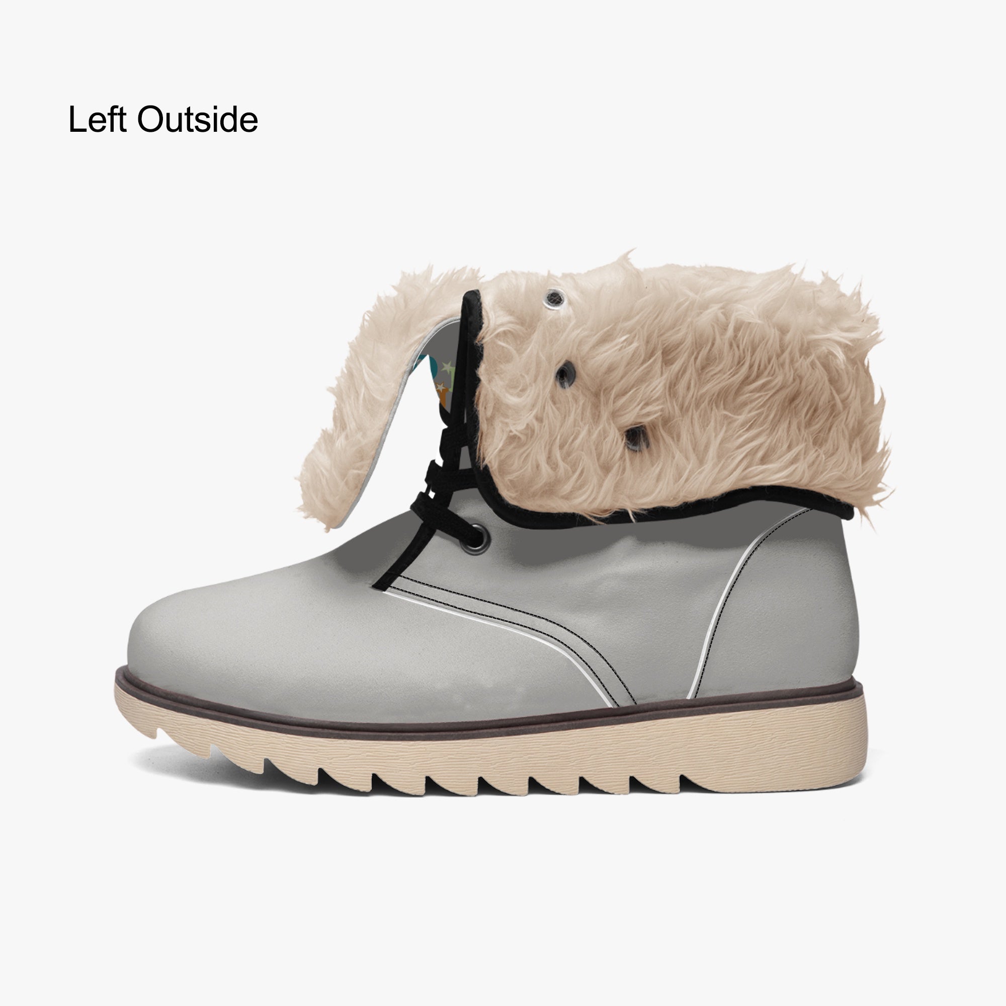 Do U Pray fur lining boots cotton-padded faith winter footwear