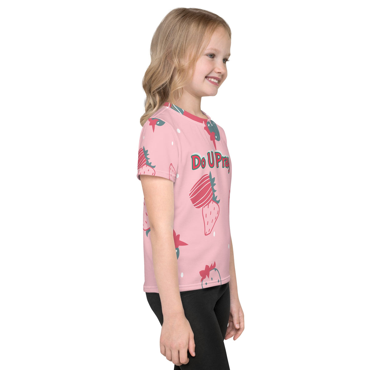 Kids crew neck t-shirt Do U Pray