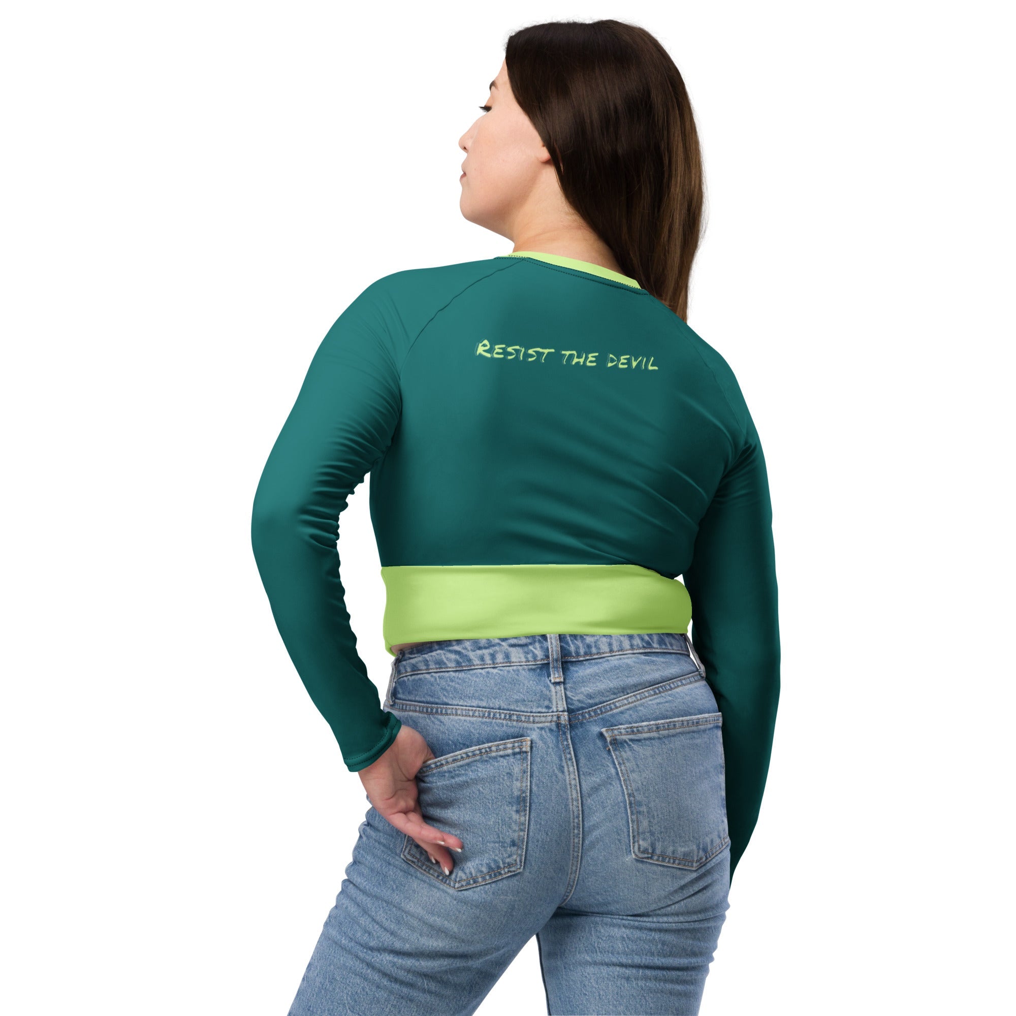 doUpray long-sleeve crop top Doupray
