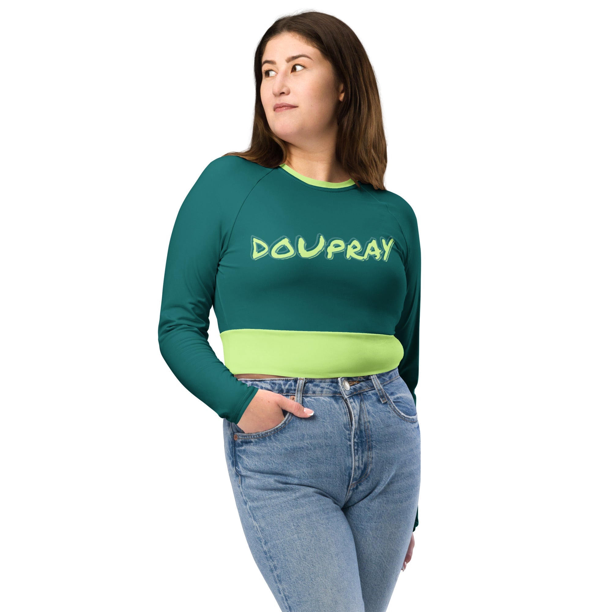 doUpray long-sleeve crop top Doupray