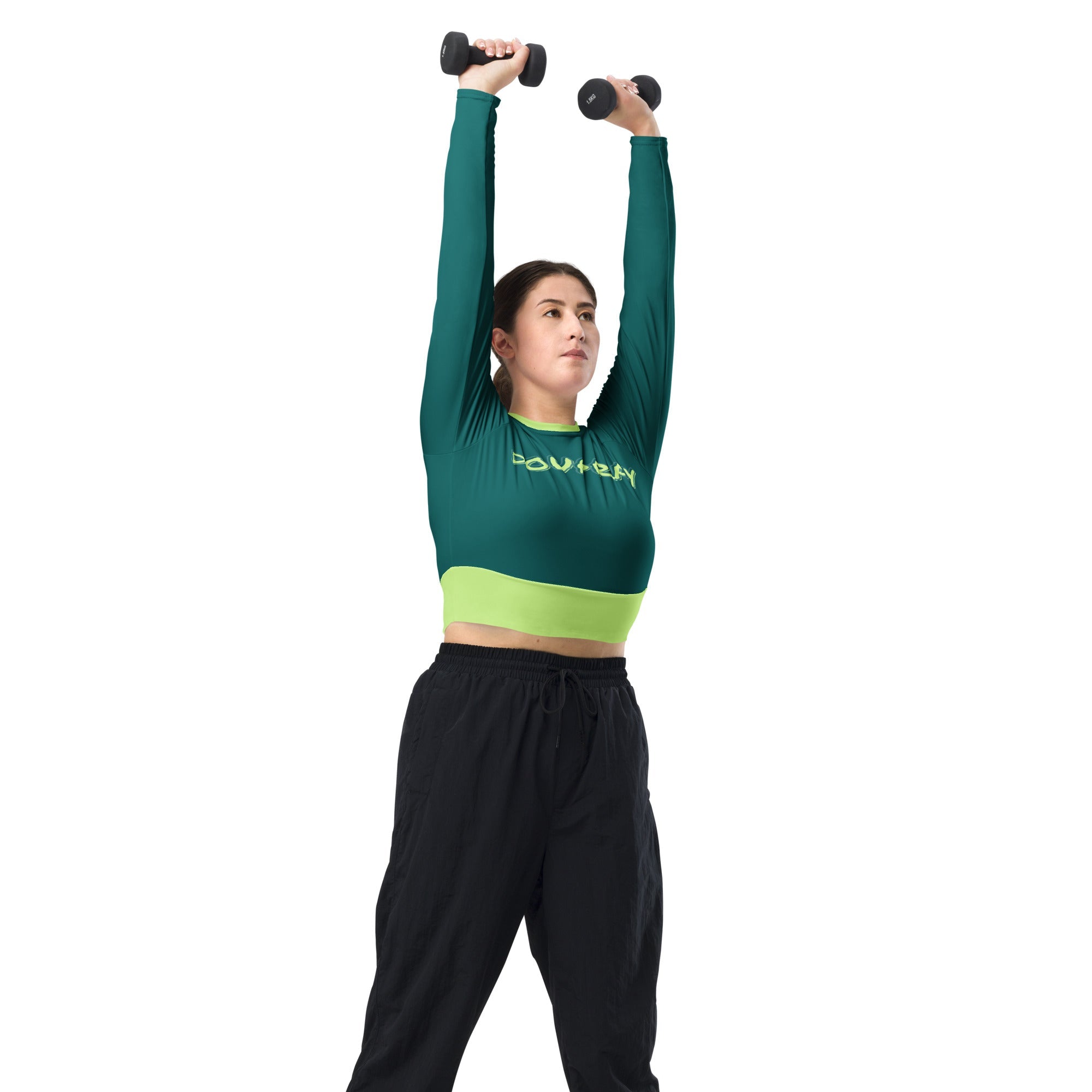 doUpray long-sleeve crop top Doupray