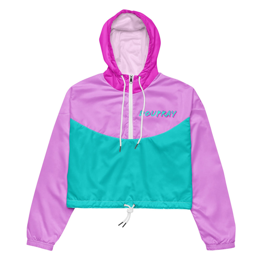 Fuchsia windbreaker Do U Pray