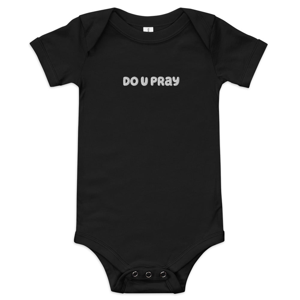 do U pray Baby short sleeve one piece Doupray