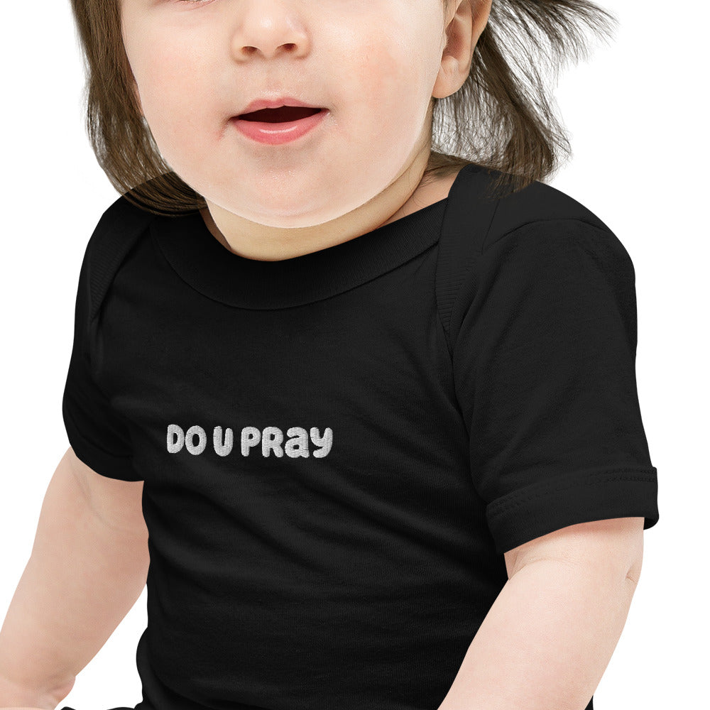 do U pray Baby short sleeve one piece Doupray