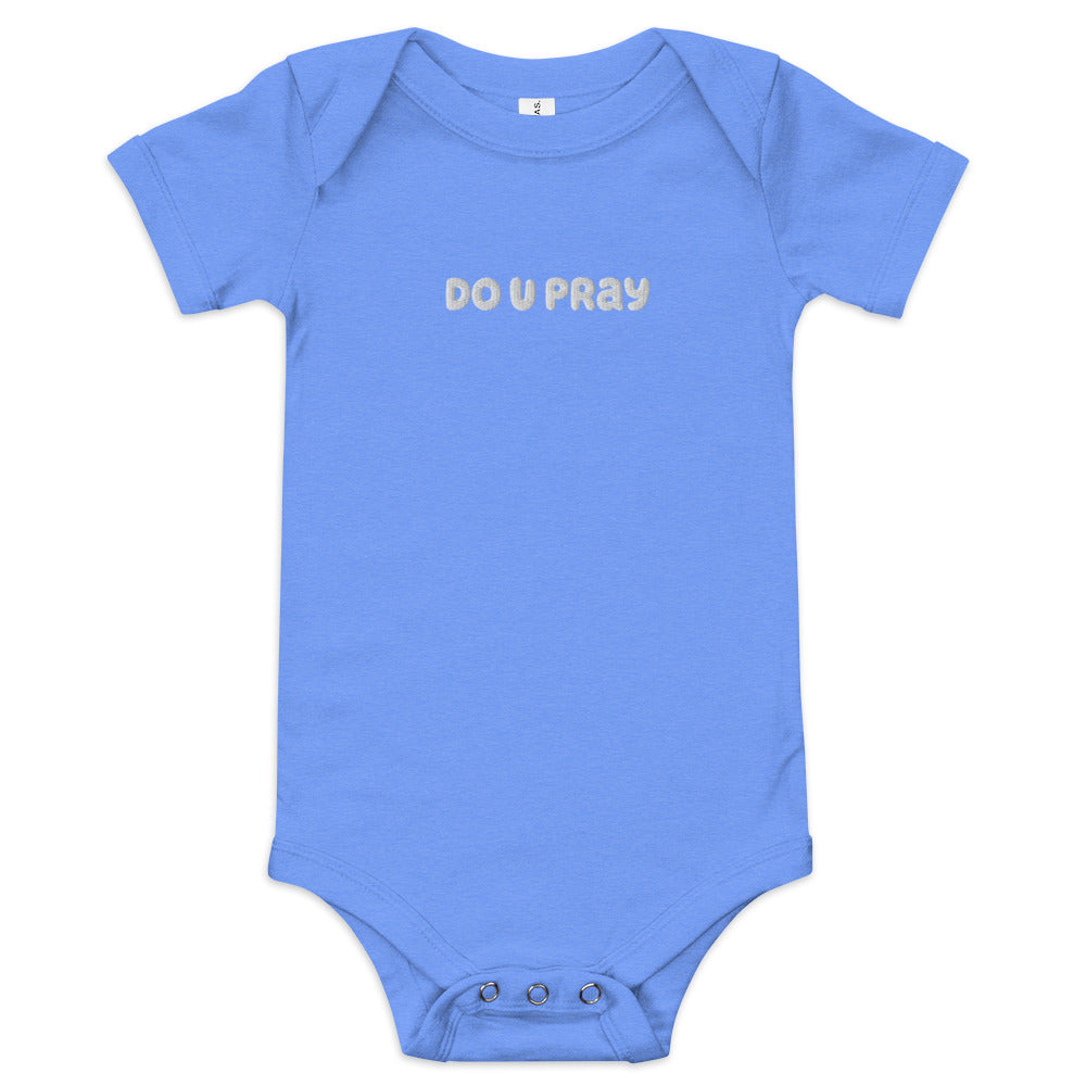 do U pray Baby short sleeve one piece Doupray