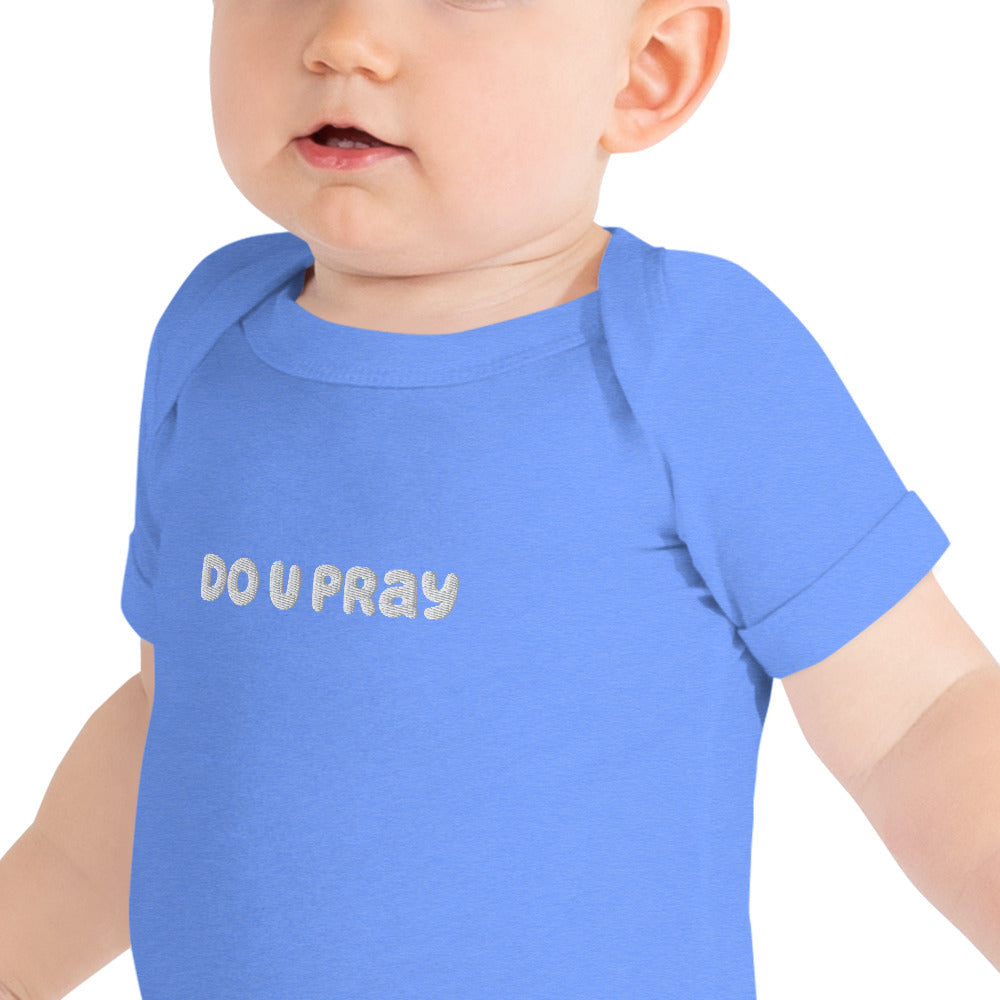 do U pray Baby short sleeve one piece Doupray