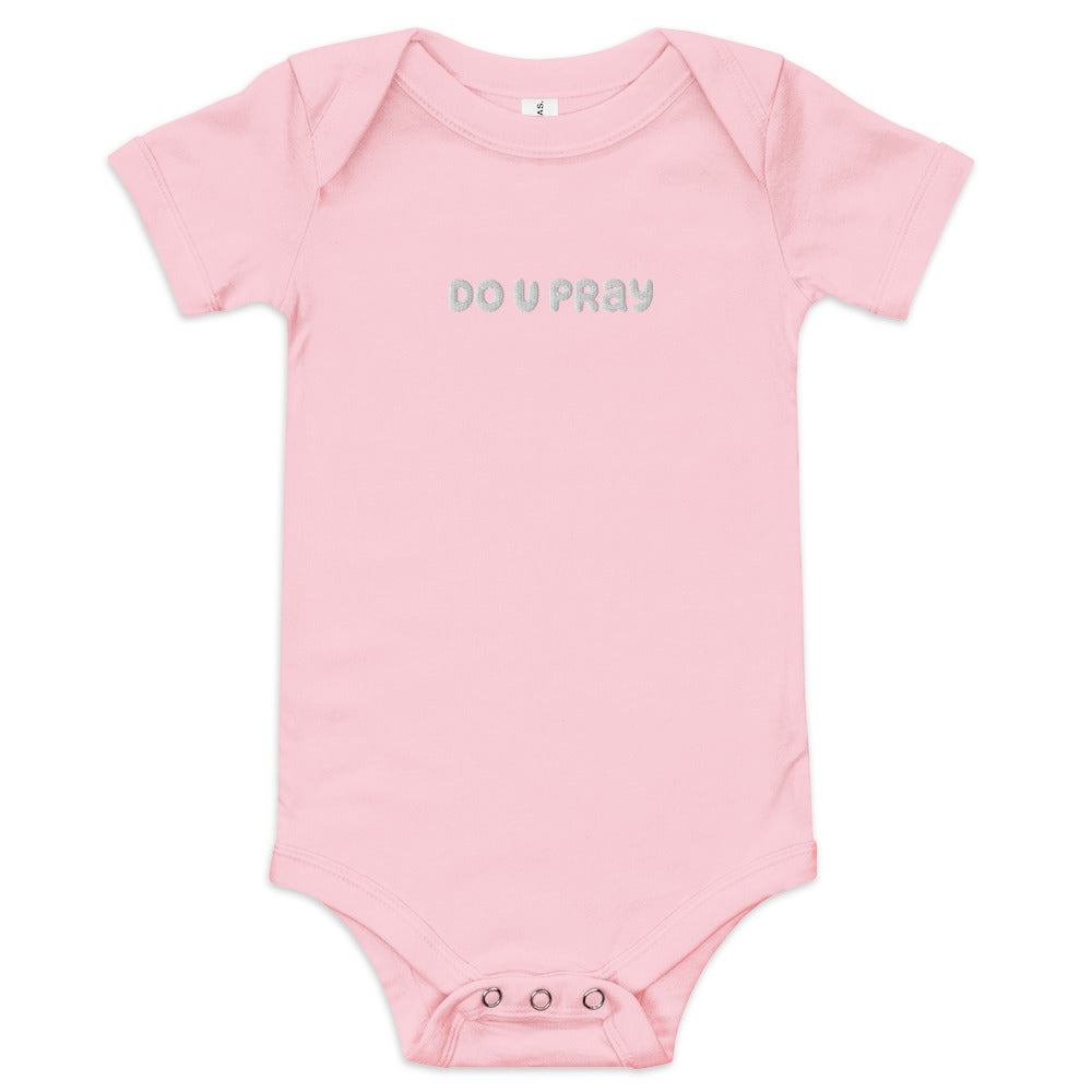 do U pray Baby short sleeve one piece Doupray