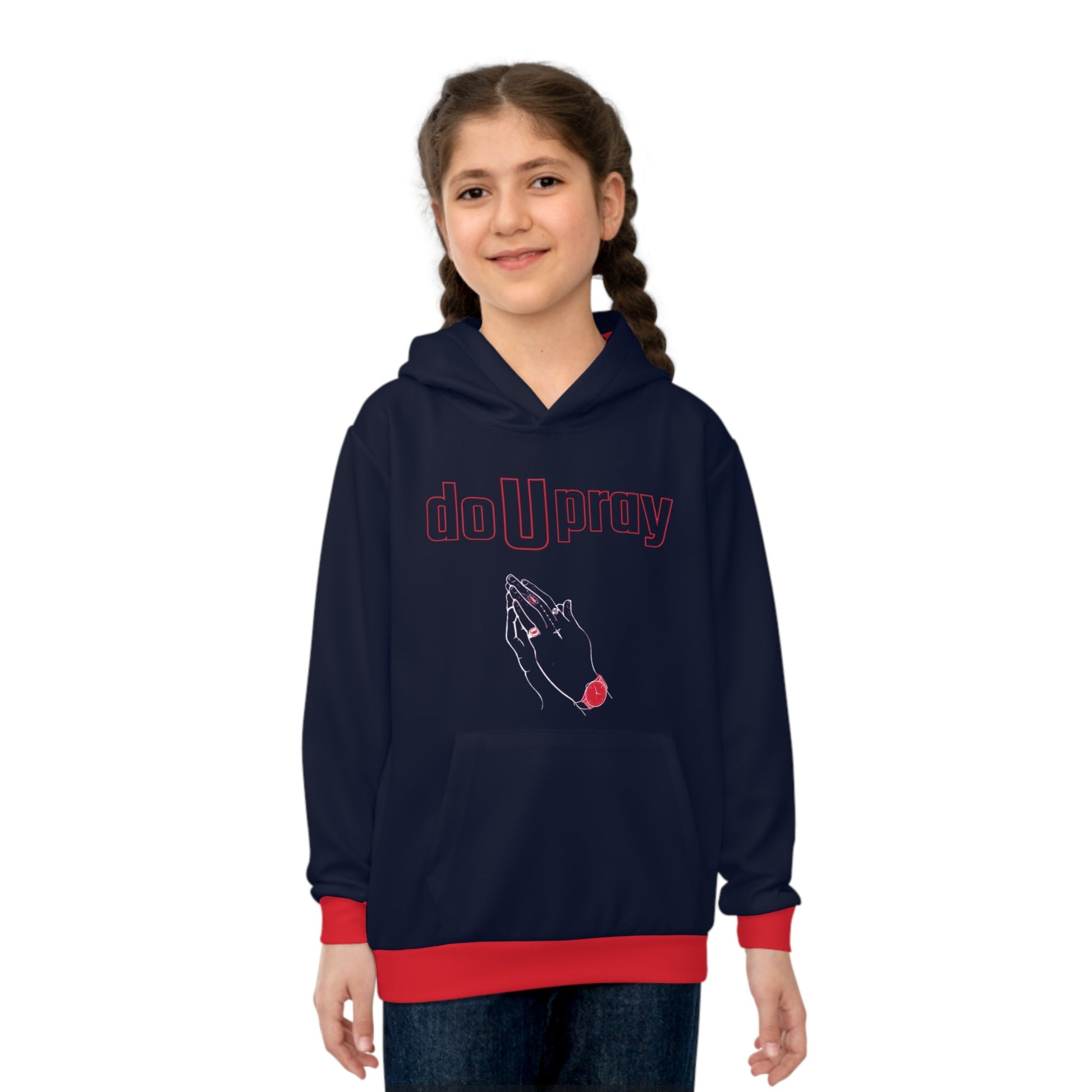 DoUPray UCONN children's Hoodie (AOP) Printify