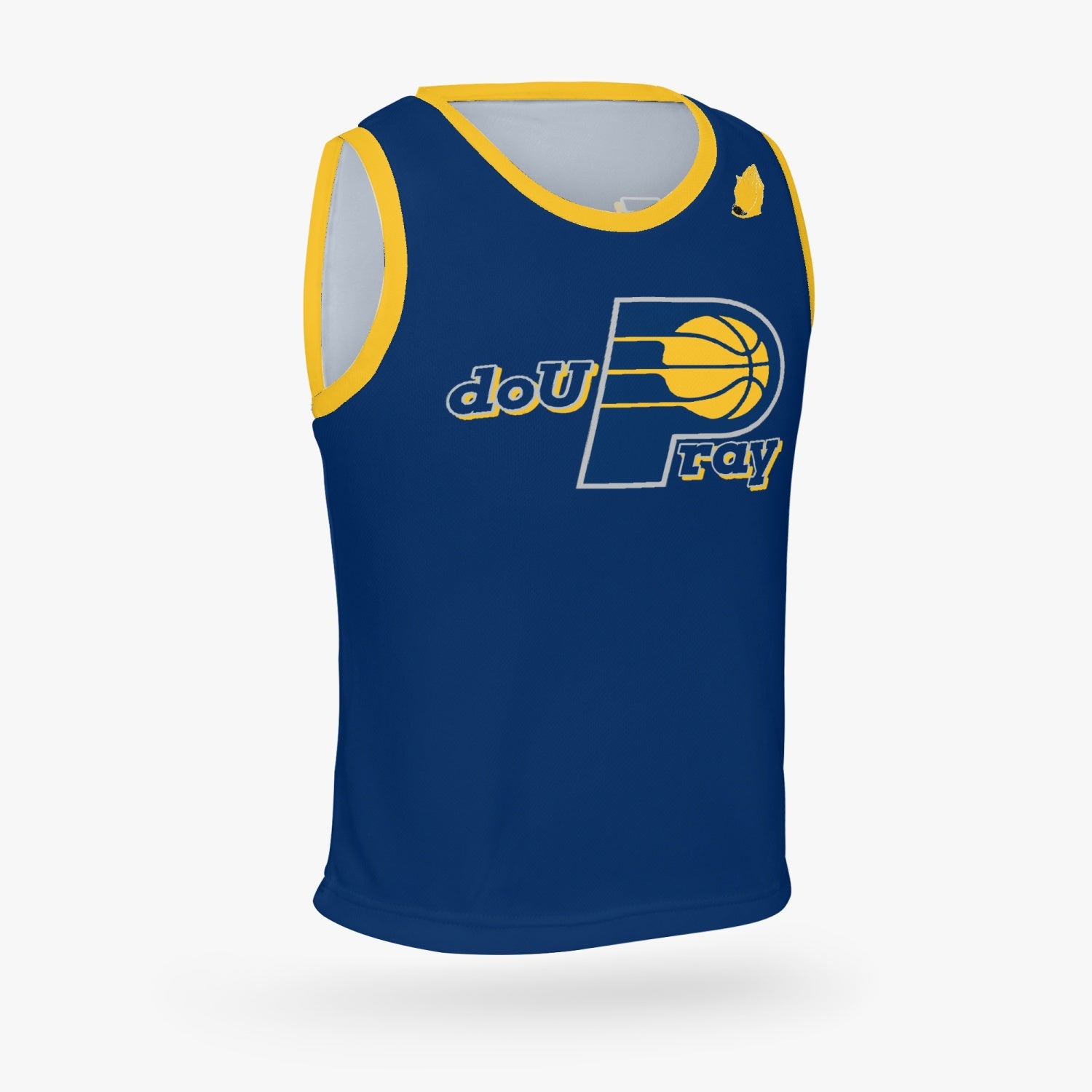 Bright and bold Kids DoUPray Basketball Jersey – empowering young players on and off the court!