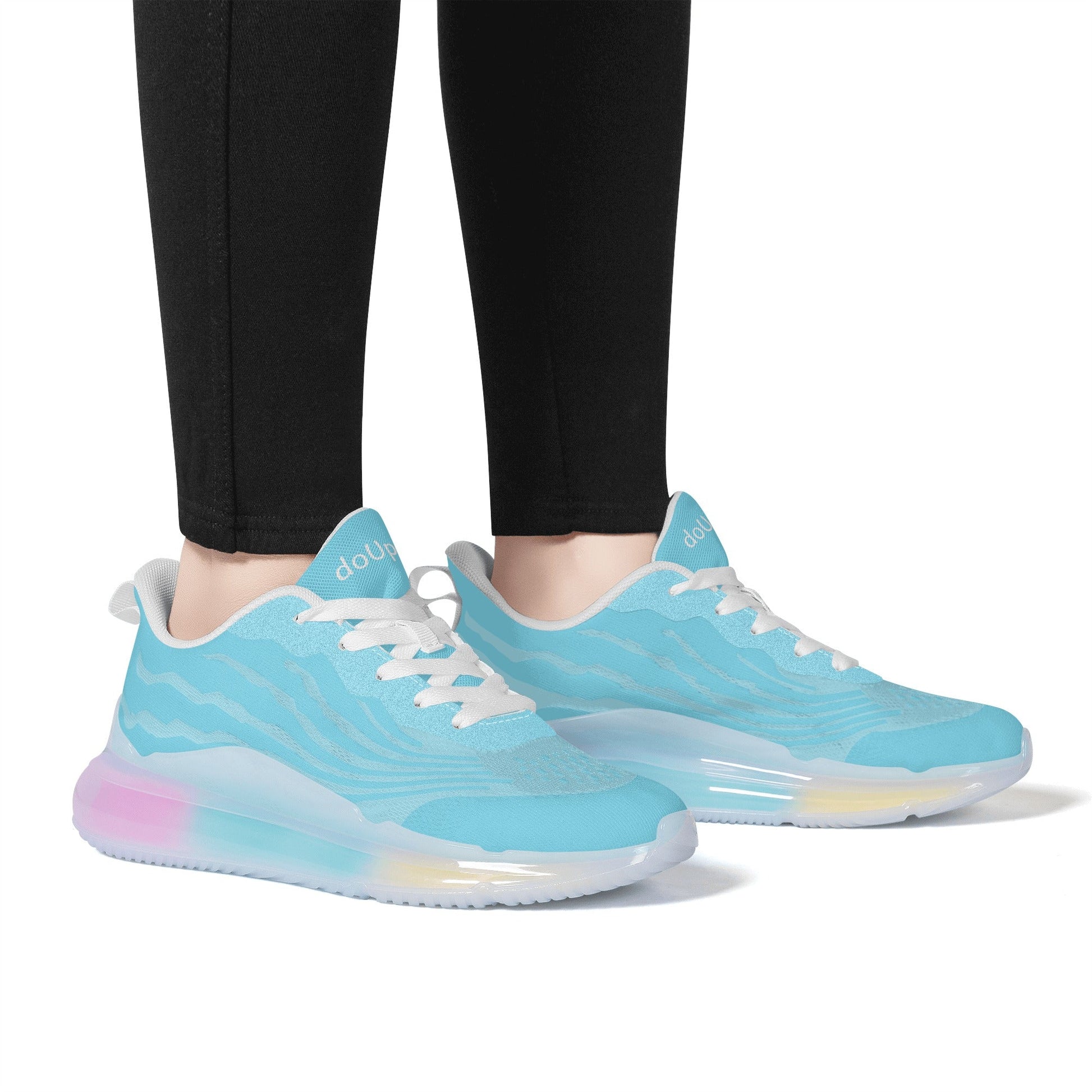 Womens Rainbow Atmospheric Cushion Running Shoes popcustoms