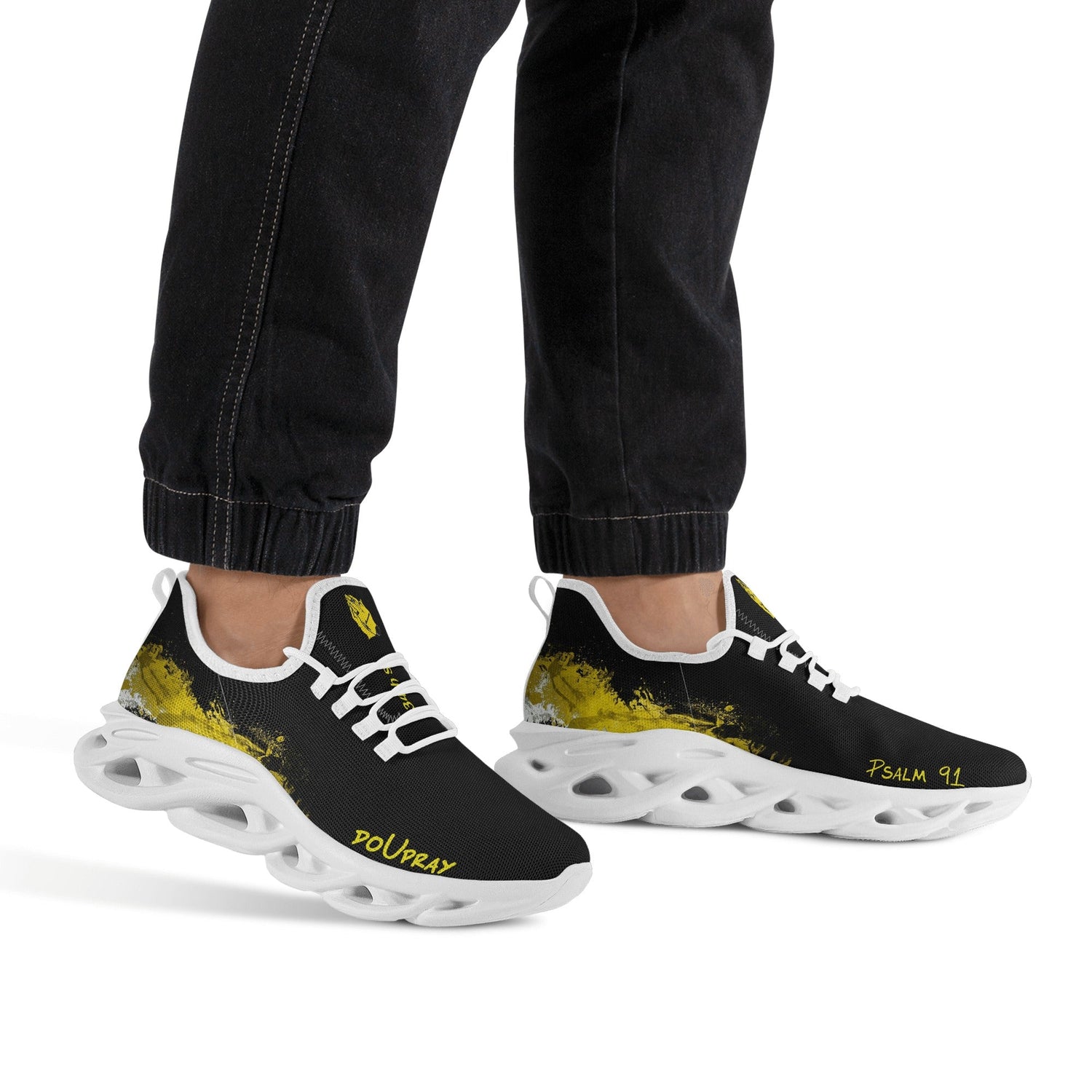 doUpray sneakers (Gold concrete) popcustoms