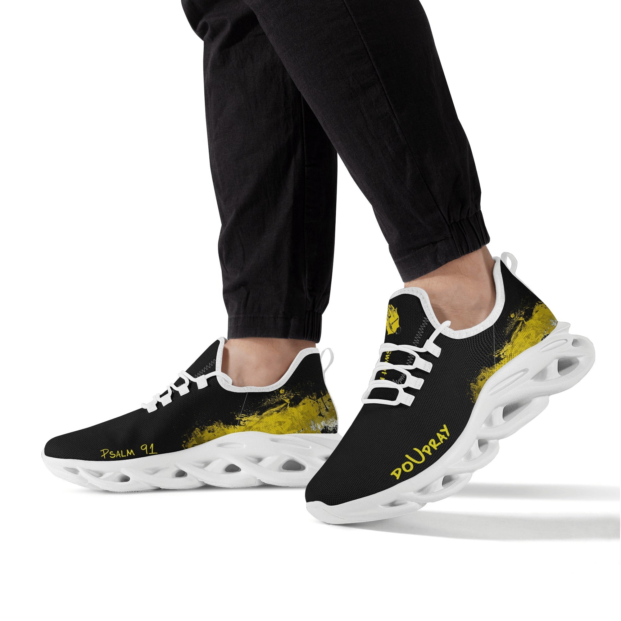 doUpray sneakers (Gold concrete) popcustoms