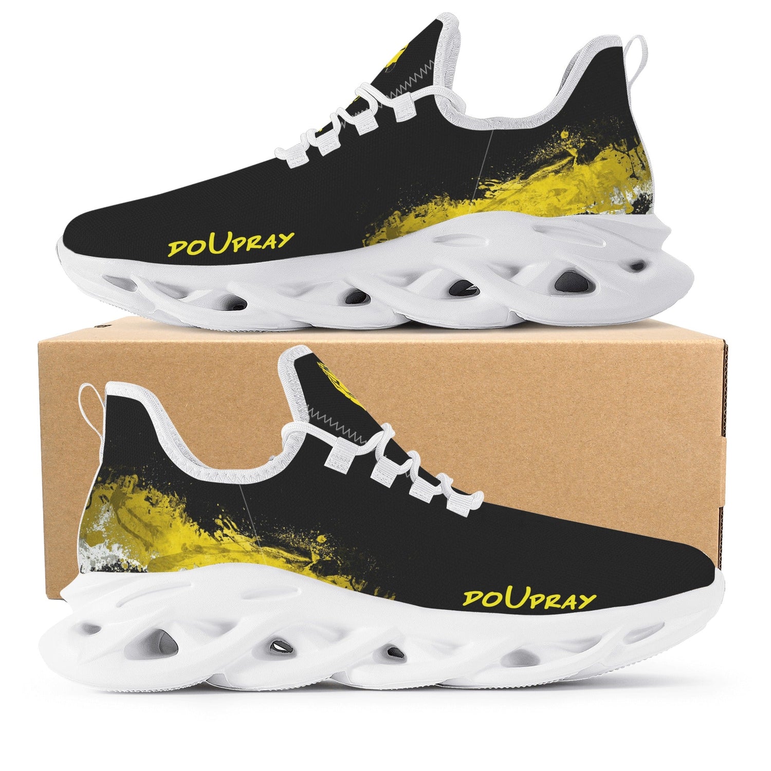 doUpray sneakers (Gold concrete) popcustoms