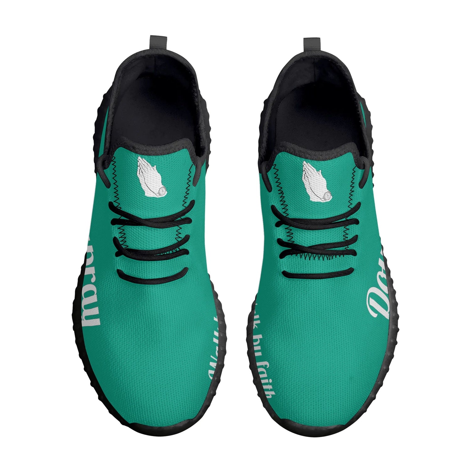 DoUPray Sneakers (Aqua) popcustoms