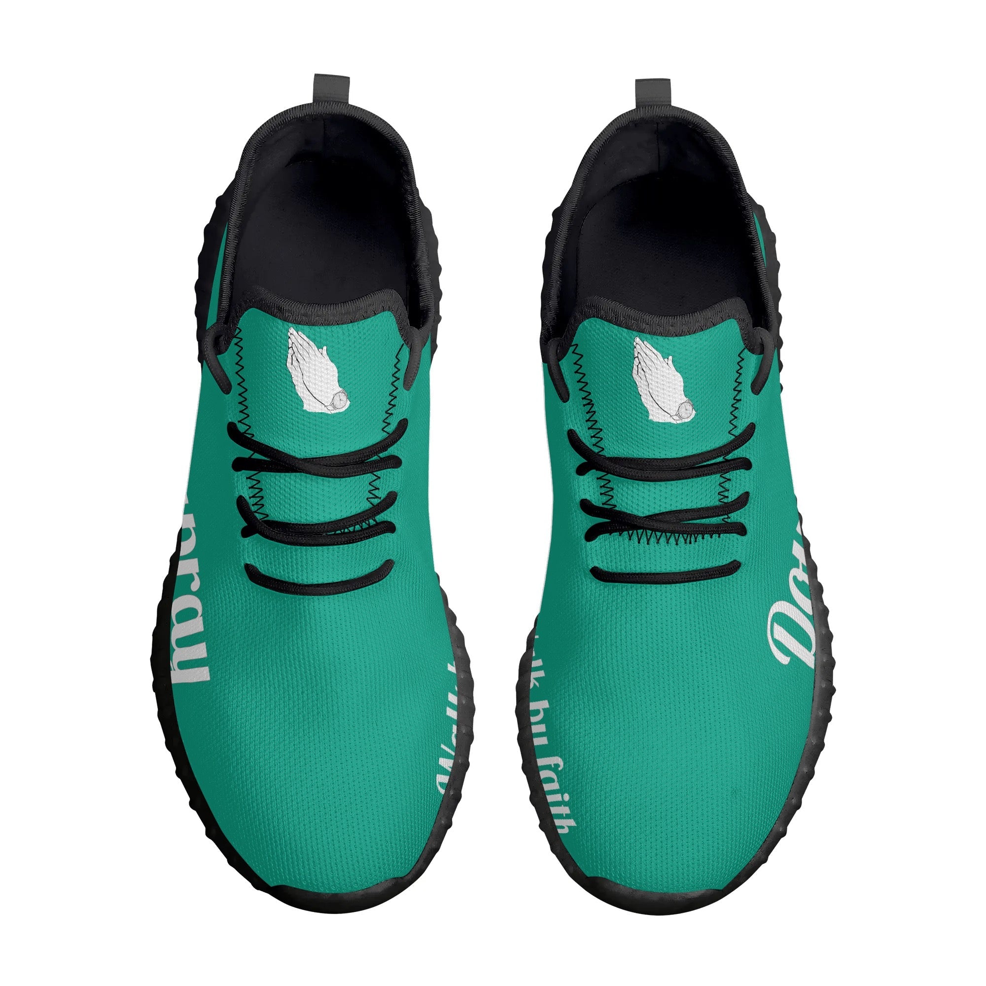DoUPray Sneakers (Aqua) popcustoms