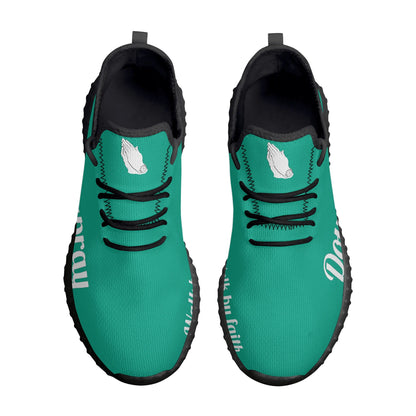 DoUPray Sneakers (Aqua) popcustoms