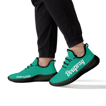 DoUPray Sneakers (Aqua) popcustoms