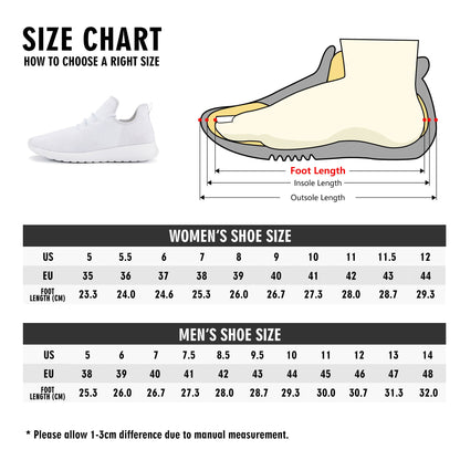 DoUPray mesh Knit Sneakers popcustoms