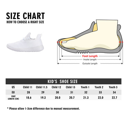 New Kids Mesh Knit Sneakers popcustoms