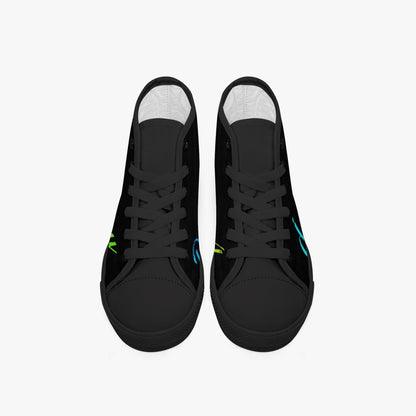DoUPray Rainbow Kid’s High-Top Canvas Shoes-Black Do U Pray