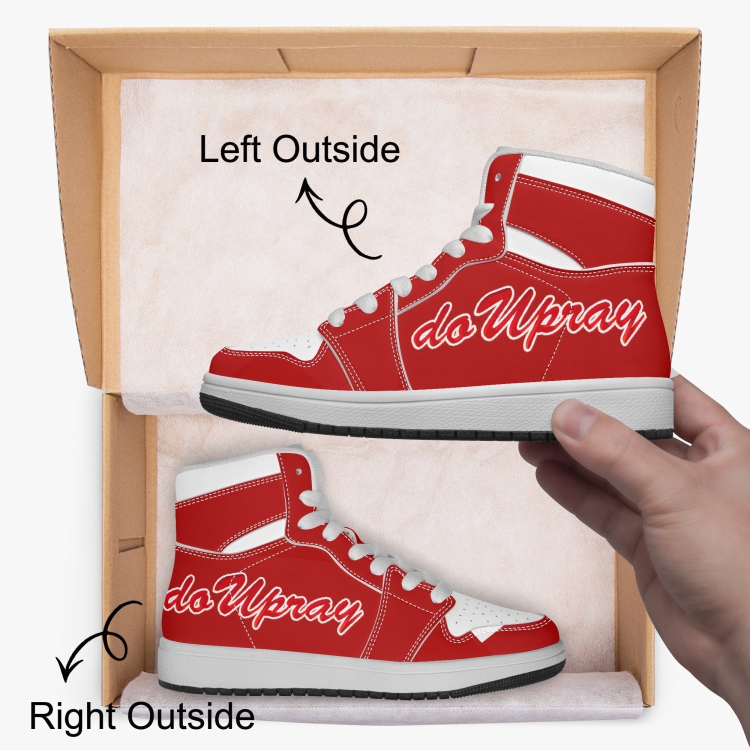 Air Pray youth sneakers: red/white Do U Pray