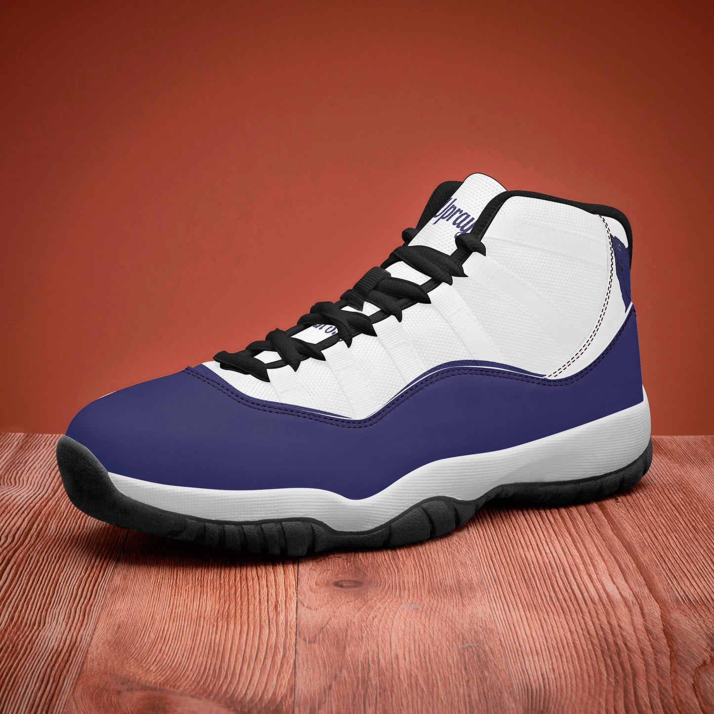 Do U Pray Air Pray Basketball Sneakers – high top Christian court shoes with bold faith message