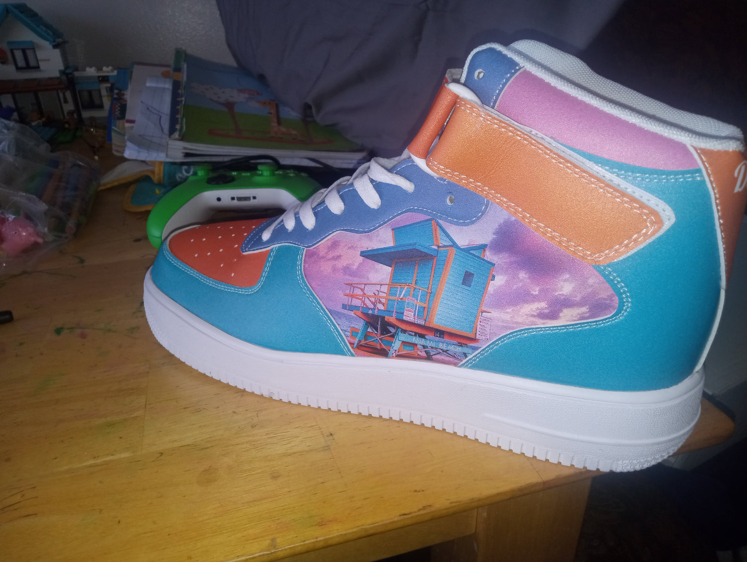 Prayer Force Sneakers (Miami sunset) Printy6