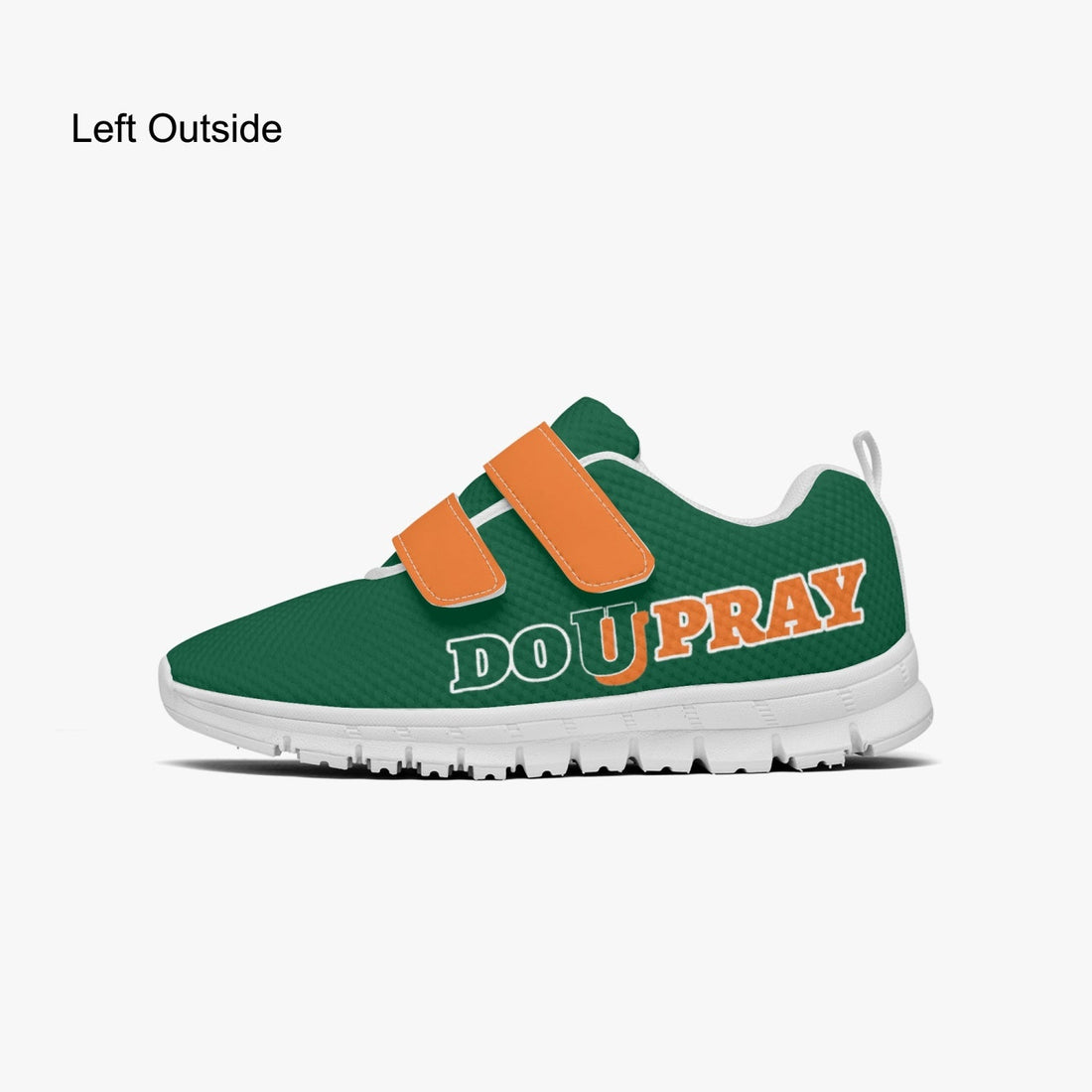 672. Kids Lightweight Velcro Sneaker Do U Pray