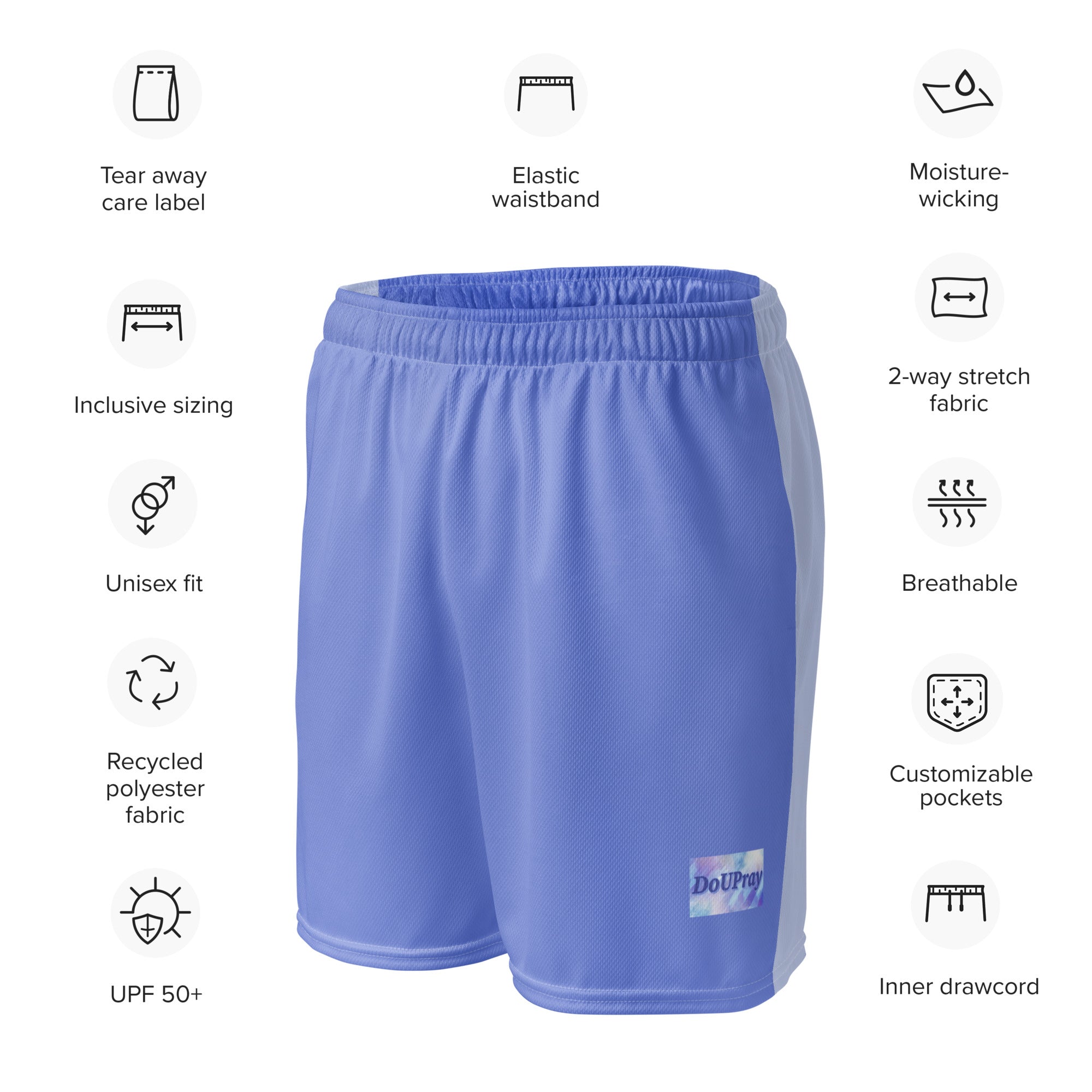 Velvet mesh shorts Do U Pray
