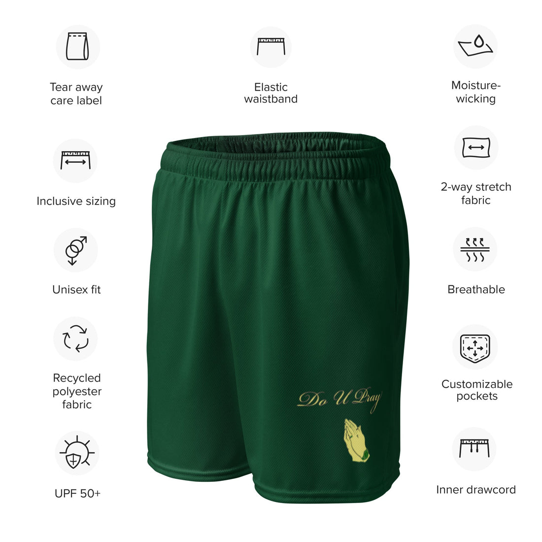 DoUPray mesh shorts (Faith) Do U Pray