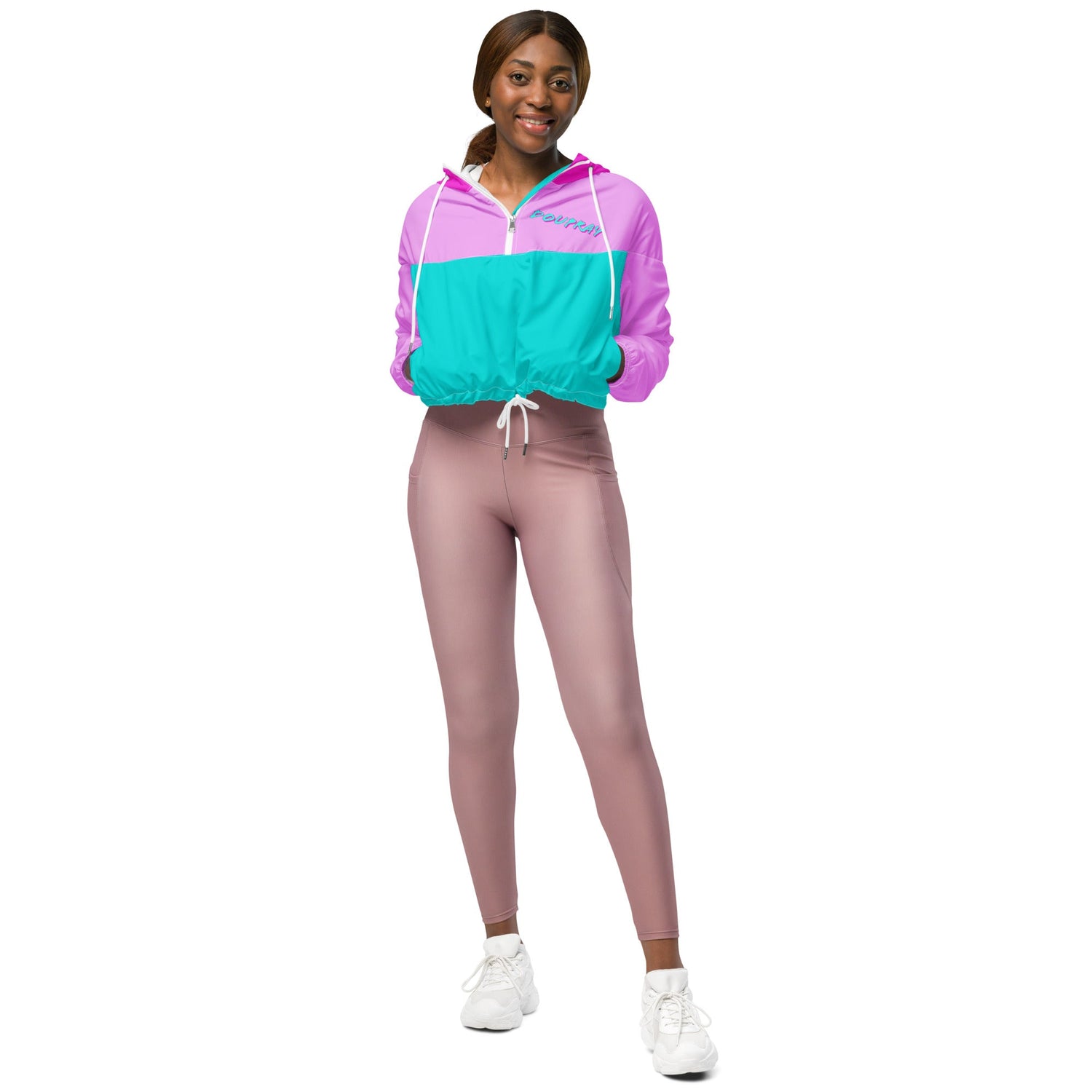 Fuchsia windbreaker Do U Pray