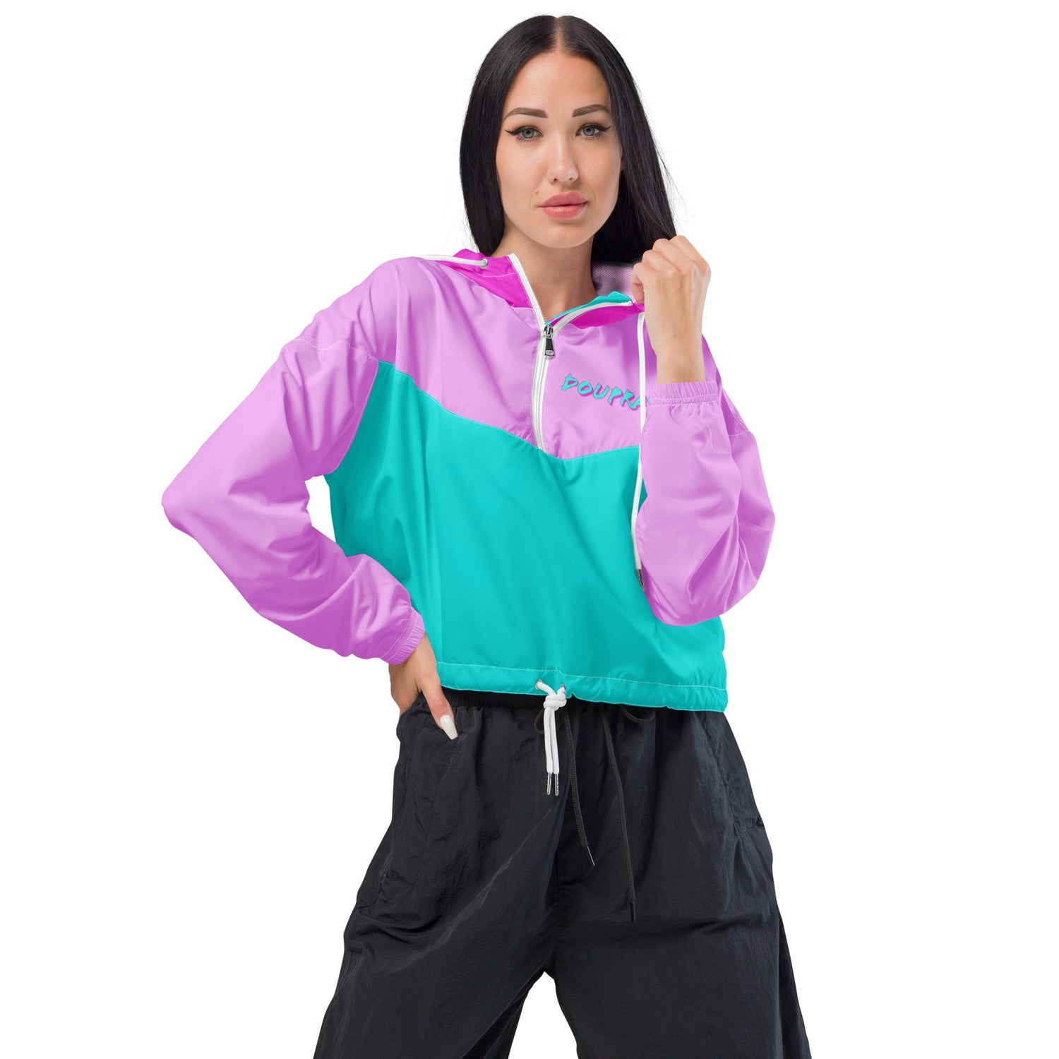 Fuchsia windbreaker Do U Pray
