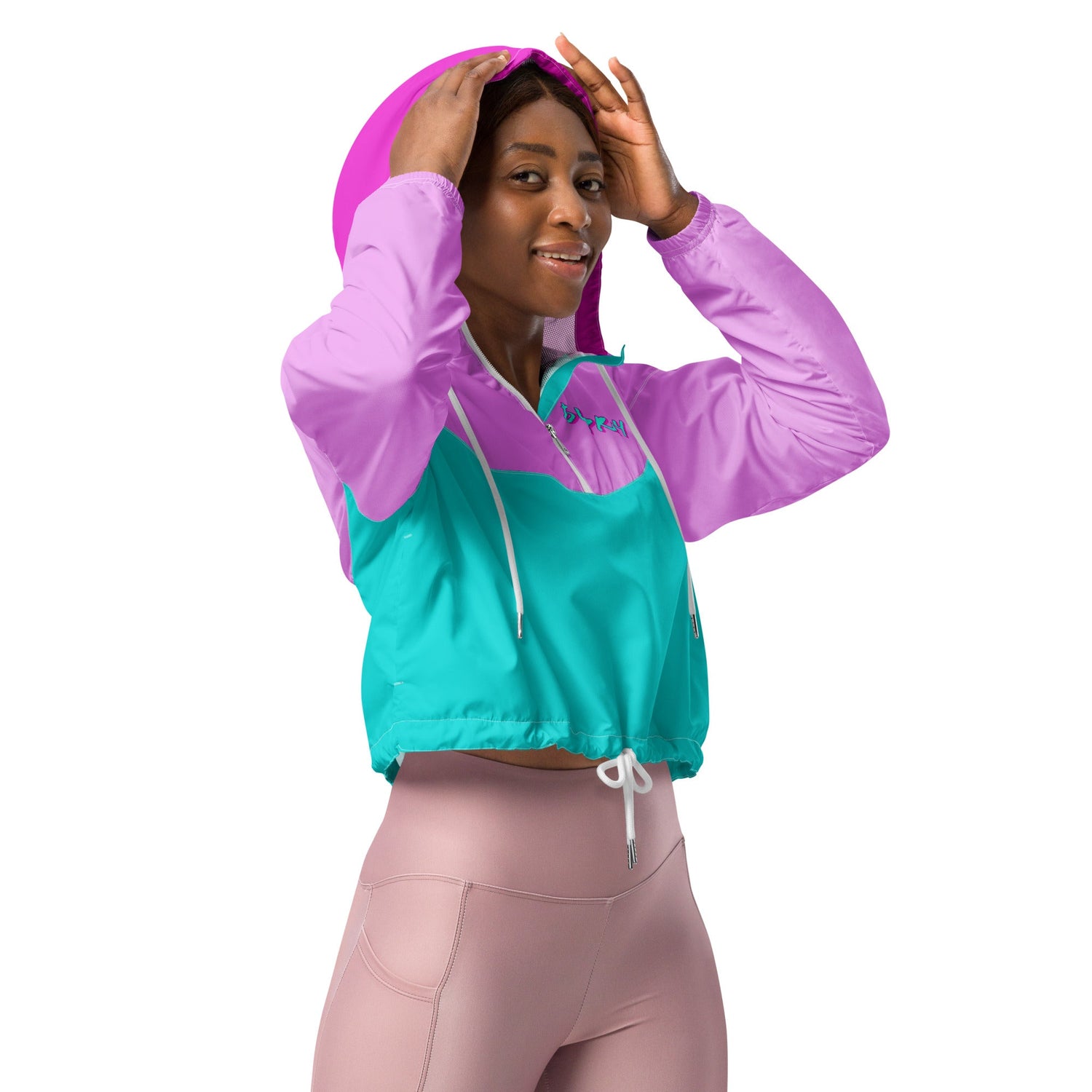 Fuchsia windbreaker Do U Pray