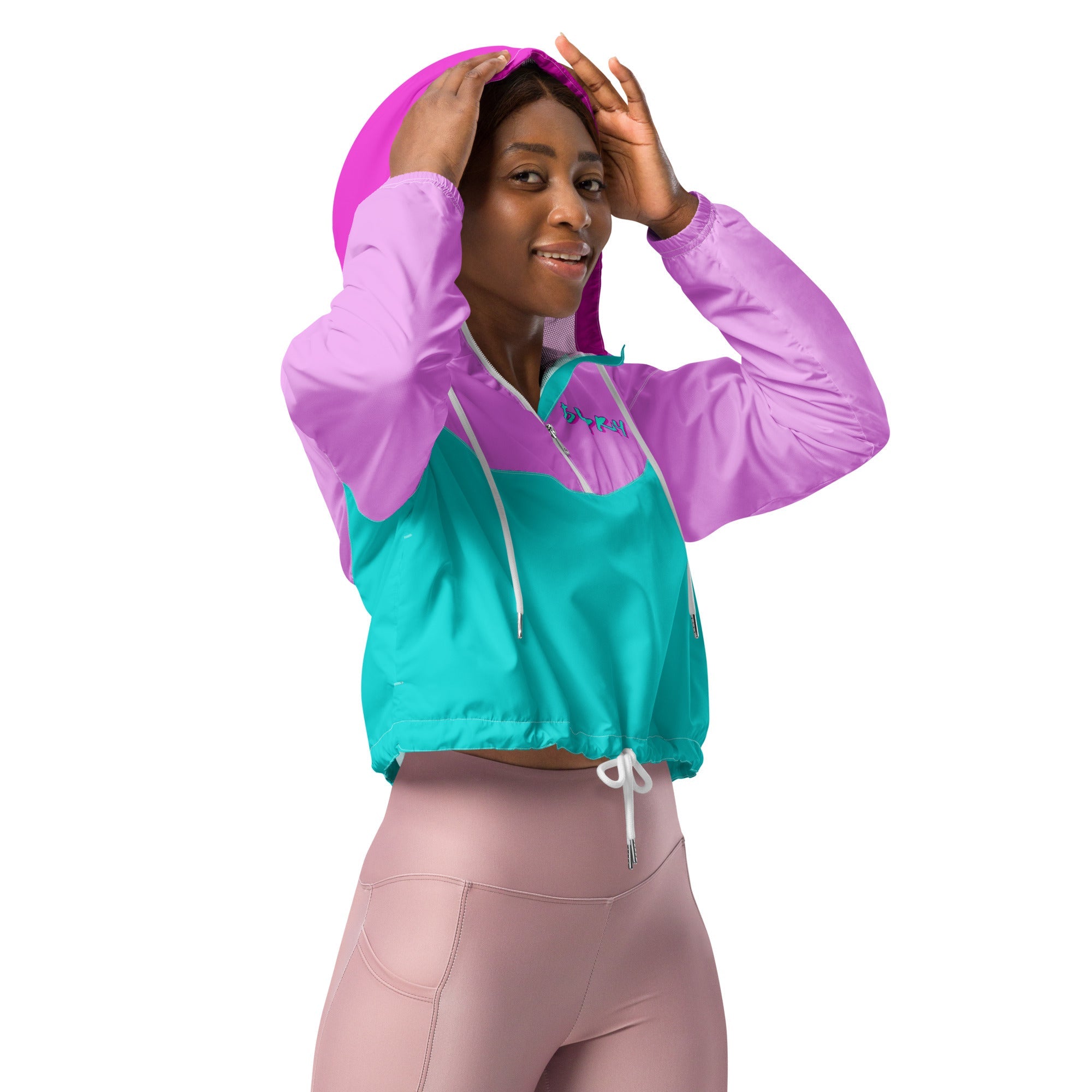 Fuchsia windbreaker Do U Pray