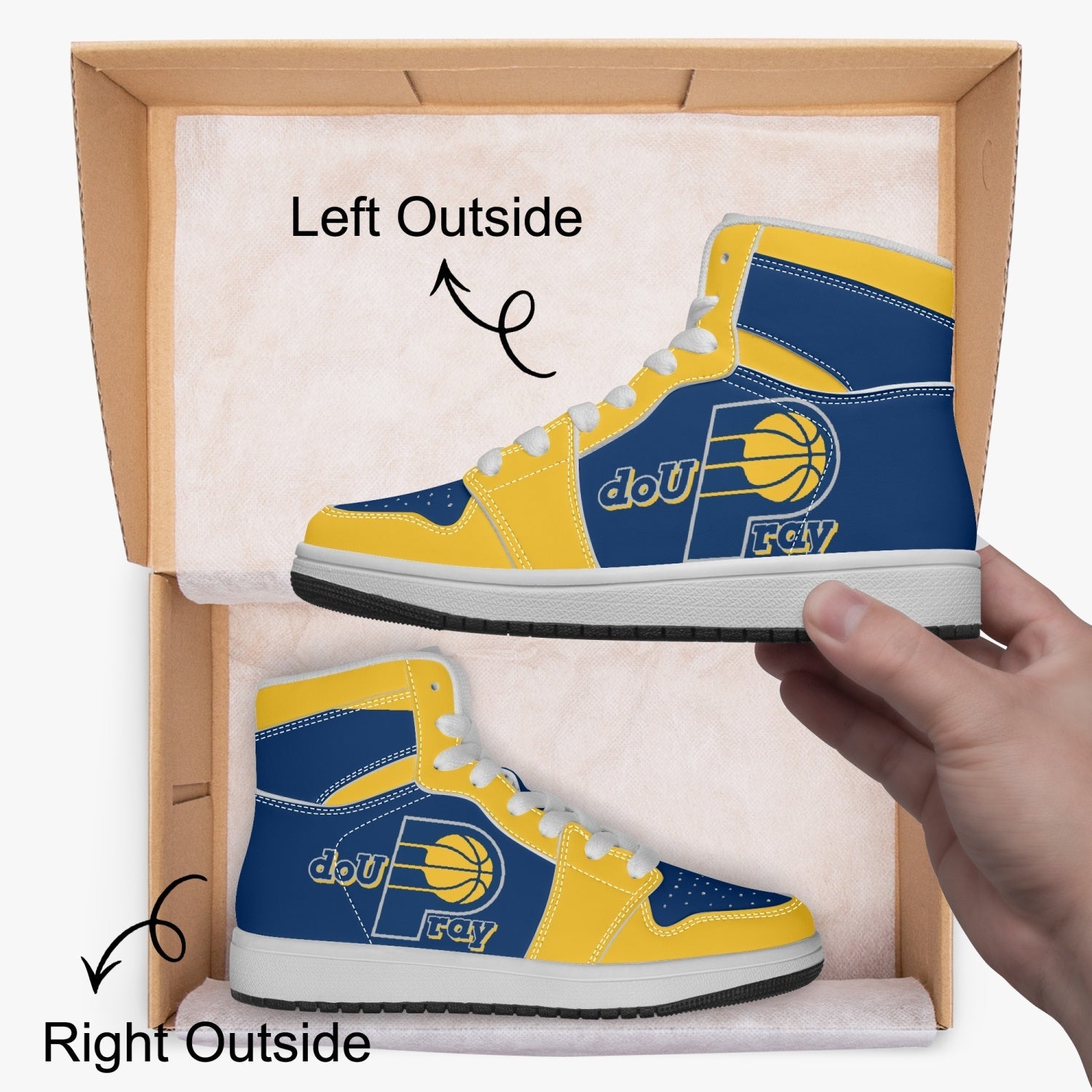 Air Pray youth sneakers blue/gold Do U Pray