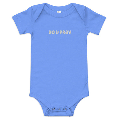 do U pray Baby short sleeve one piece Doupray