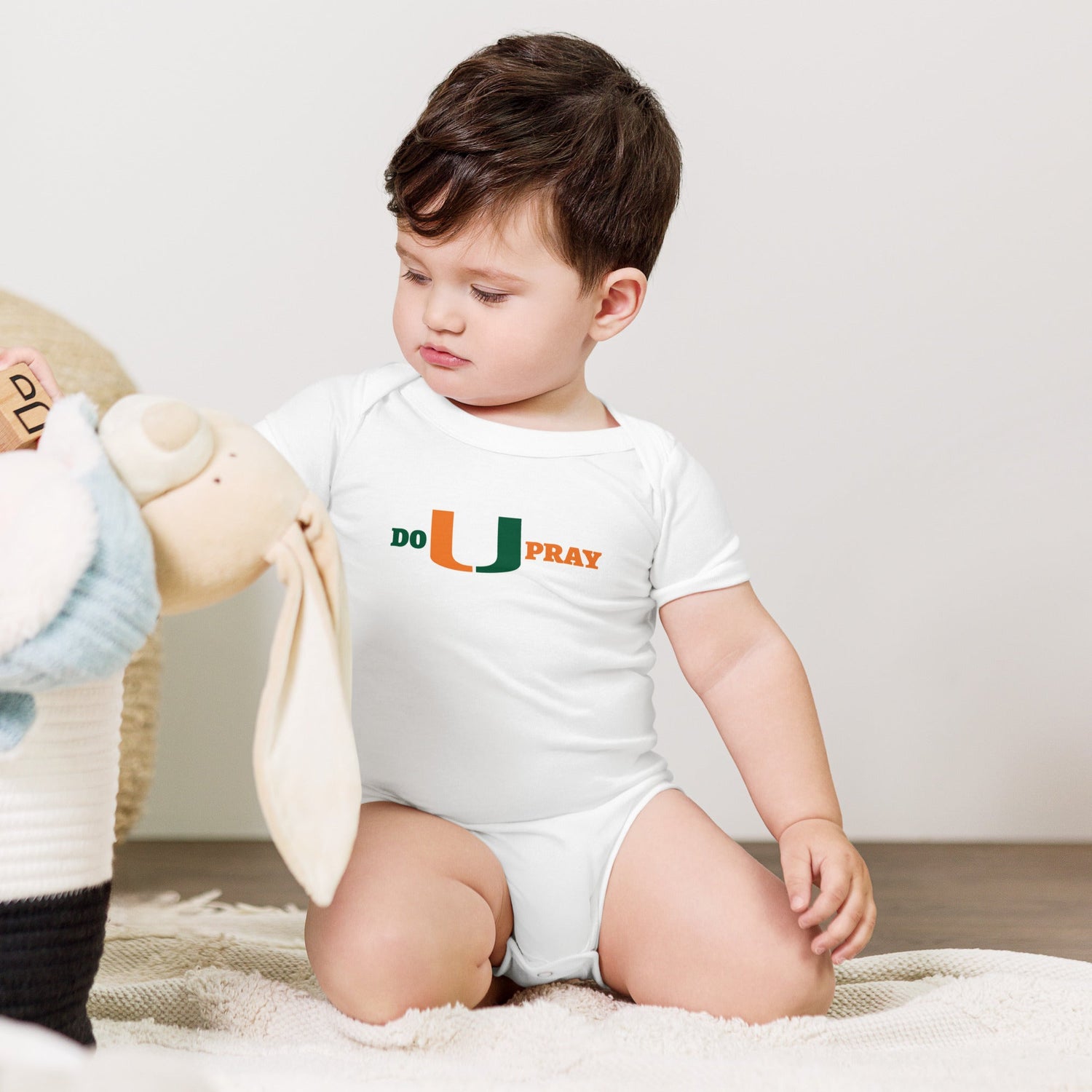 Baby short sleeve one piece Do U Pray