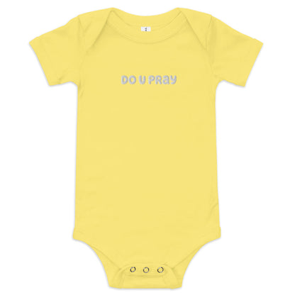do U pray Baby short sleeve one piece Doupray