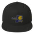 doUpray Pacer Bill Cap – High-profile five-panel cotton twill hat with green undervisor and snapback closure.