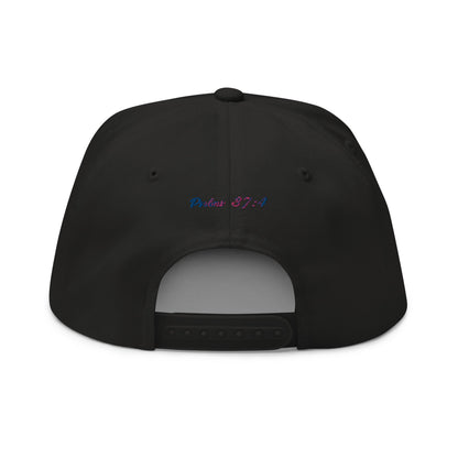 Rainbow Flat Bill Cap Do U Pray