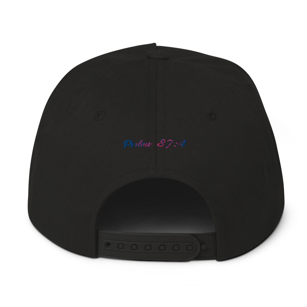 Rainbow Flat Bill Cap Do U Pray