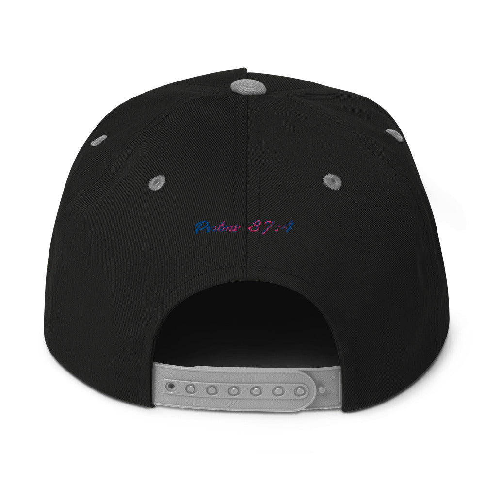 Rainbow Flat Bill Cap Do U Pray