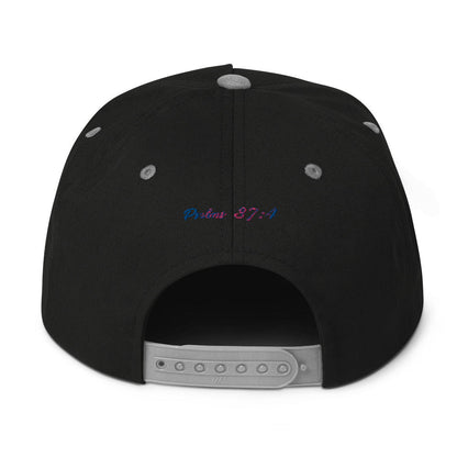 Rainbow Flat Bill Cap Do U Pray