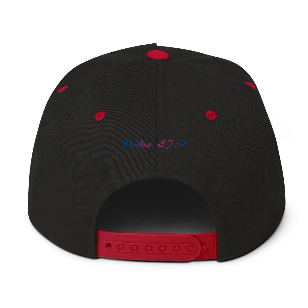 Rainbow Flat Bill Cap Do U Pray