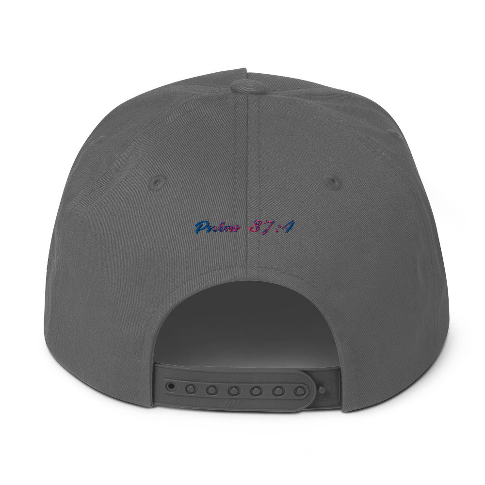 Rainbow Flat Bill Cap Do U Pray