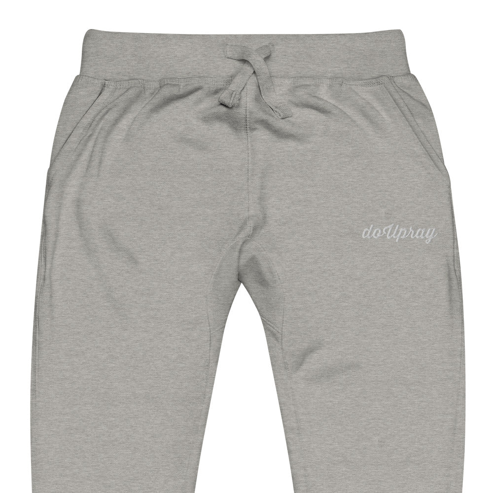 Women's fleece sweatpants Do U Pray