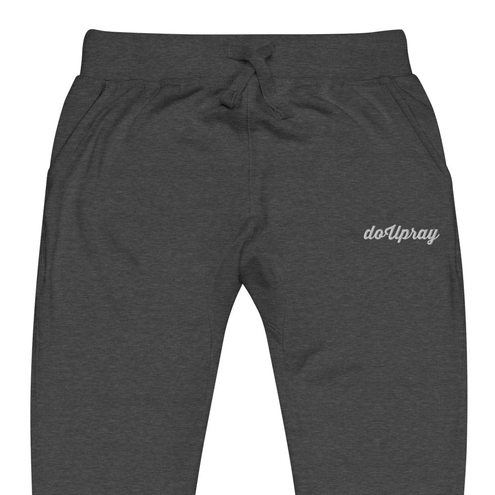 Women's fleece sweatpants Do U Pray